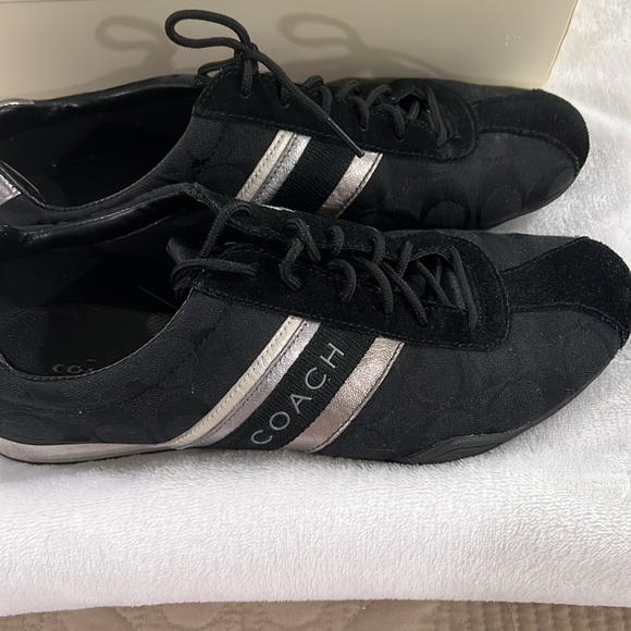 Coach Jayme/ sig/suede and leather Sneakers - Picture 3 of 9